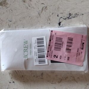 J Crew black sheer tights size large